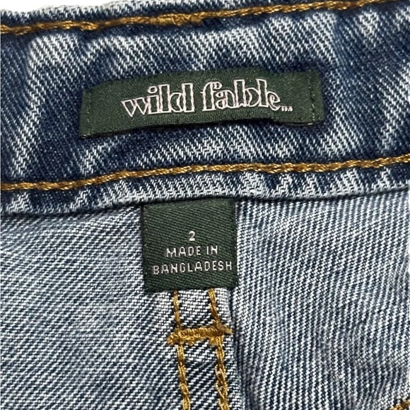 Wild Fable Shorts Womens Size 2, Cutoff Denim, Button High-Rise Distressed Blue - Picture 3 of 3